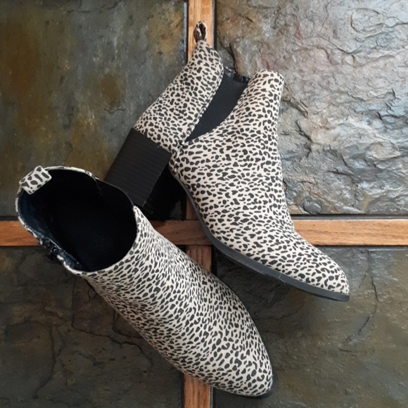 Charlotte Russe Shoes - Charlotte Russe Animal Print Booties